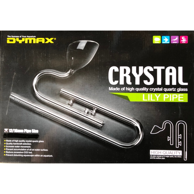 Dymax Crystal Lily pipe set 12/16mm