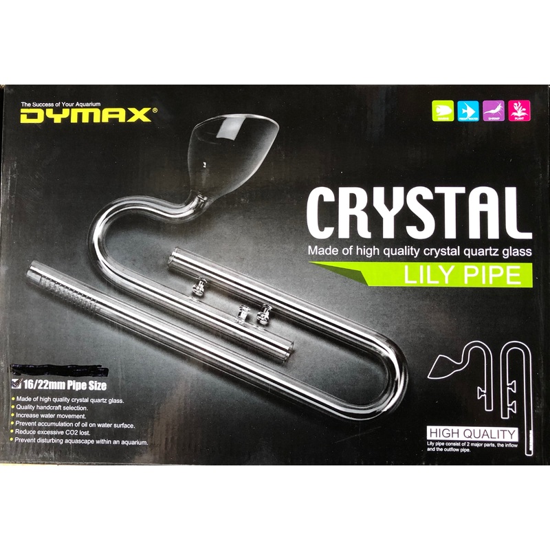 Dymax Crystal Lily Pipe Set 16/22mm