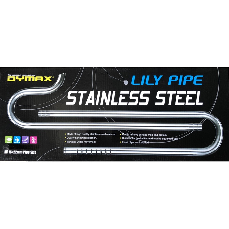 Dymax Stainless Steel Lily Pipe Set 16/22mm