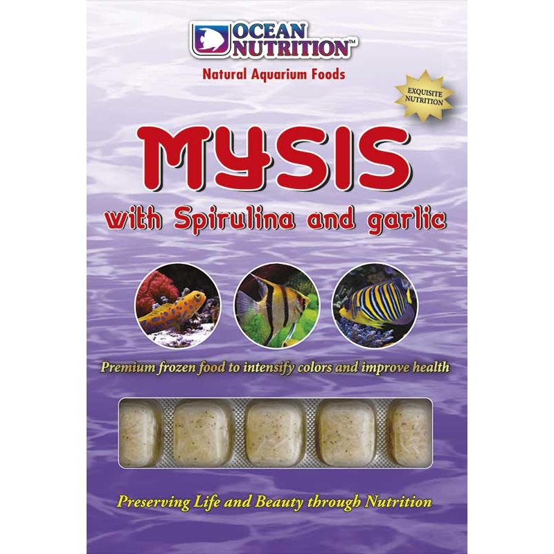 Ocean Nutrition Frozen Mysis Spirulina Garlic 100g