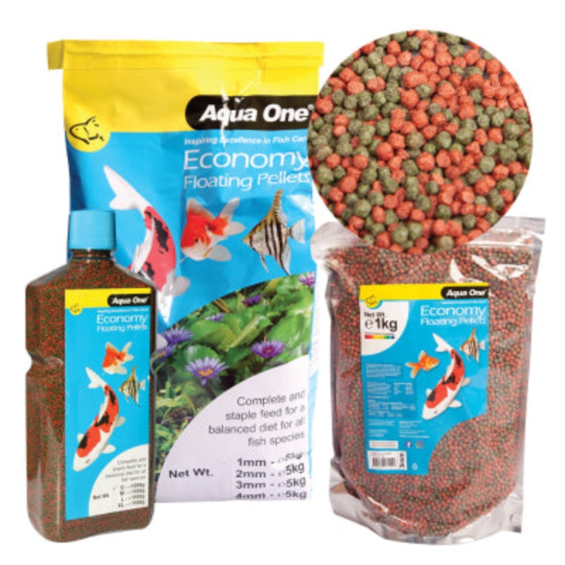 Aqua One Economy Pellet 2mm Bulk 1kg