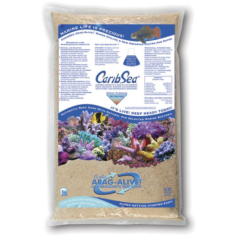 CaribSea Arag-Alive Special Grade Reef 20lb/9.07kg Size: 1-2mm