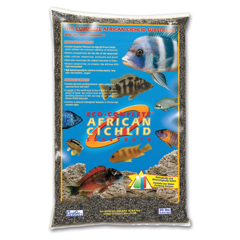 CaribSea Eco-Complete White Cichlid 20lb/9.07kg Size: 1.0 - 2.0mm