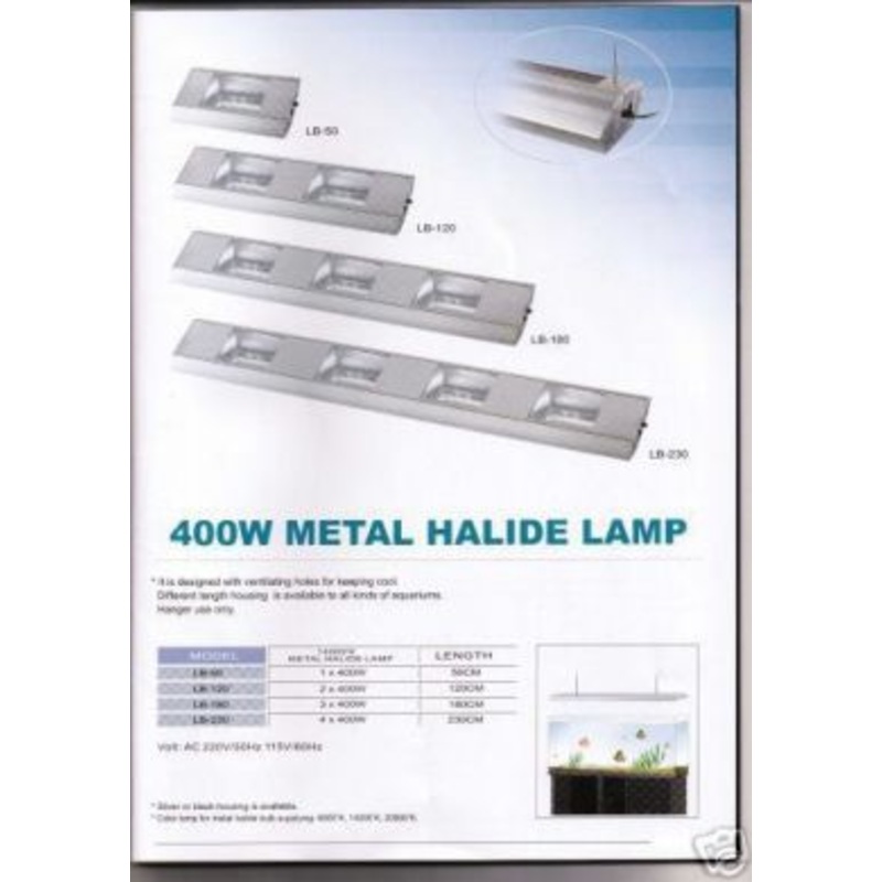 Aqua Medic 400W New Aquarium Metal Halide Fitting 120cm Long With 14000K