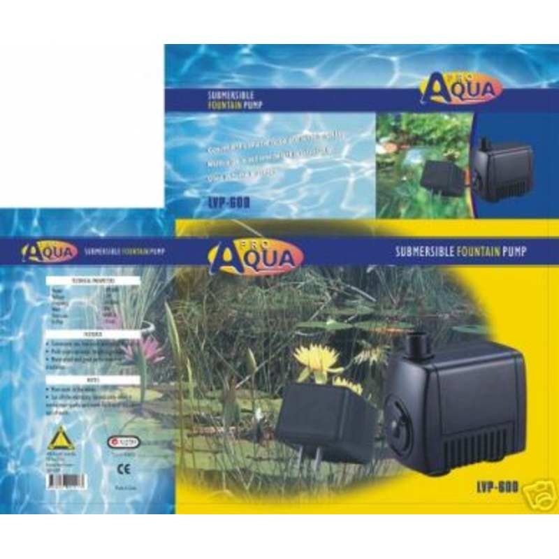 Pro Aqua Submersible pond and Aquarium Pump 600L