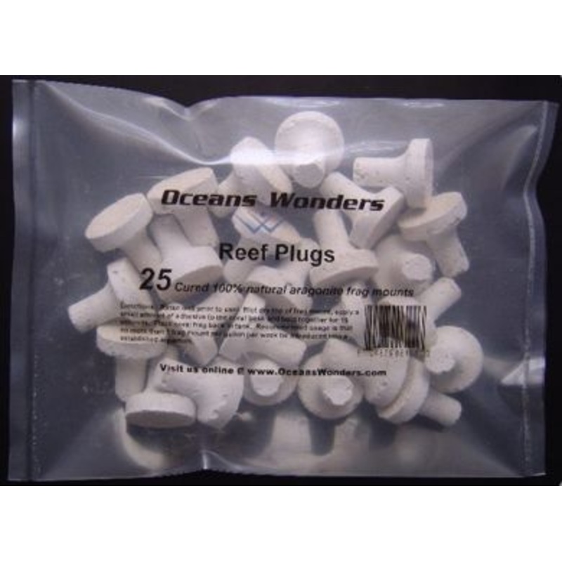 Ocean Wonders Coral Frag Plugs 25pc