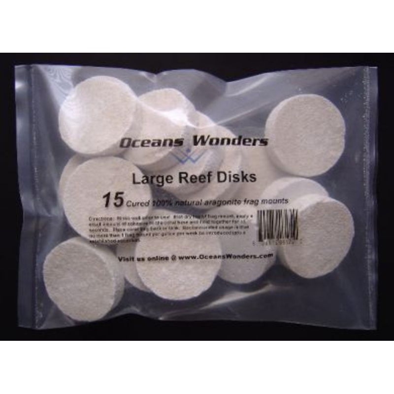 Ocean Wonders Large Coral Frag Disks 15pc