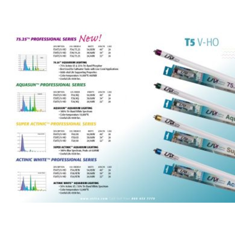 UVL 24W T5 V-HO Super Actinic Bulb 420NM