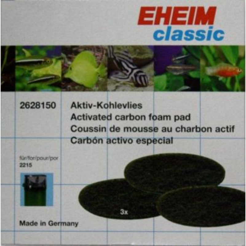 Eheim Classic 2215 Carbon Filter Pads (3pk) 2628150