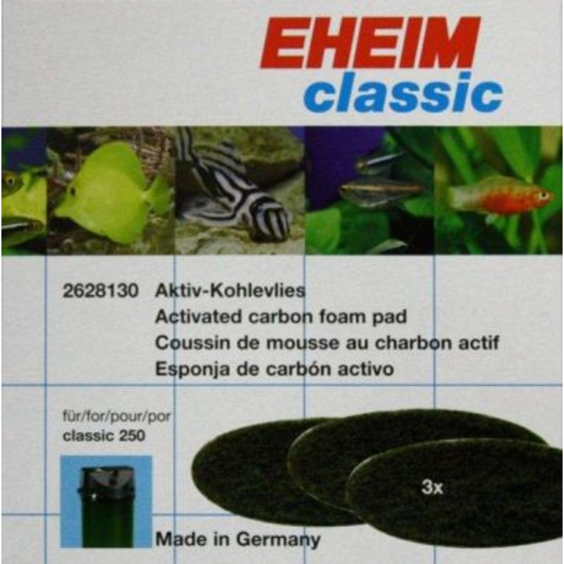 Eheim Classic 250 Carbon Filter Pads (3pk) 2628130