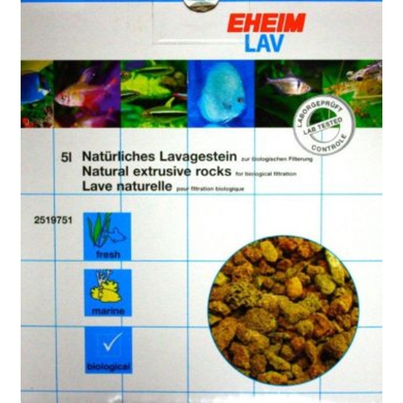 Eheim Ehfi Lav / EhfiLav Volcanic Biological Filter Media 5 Liter Box