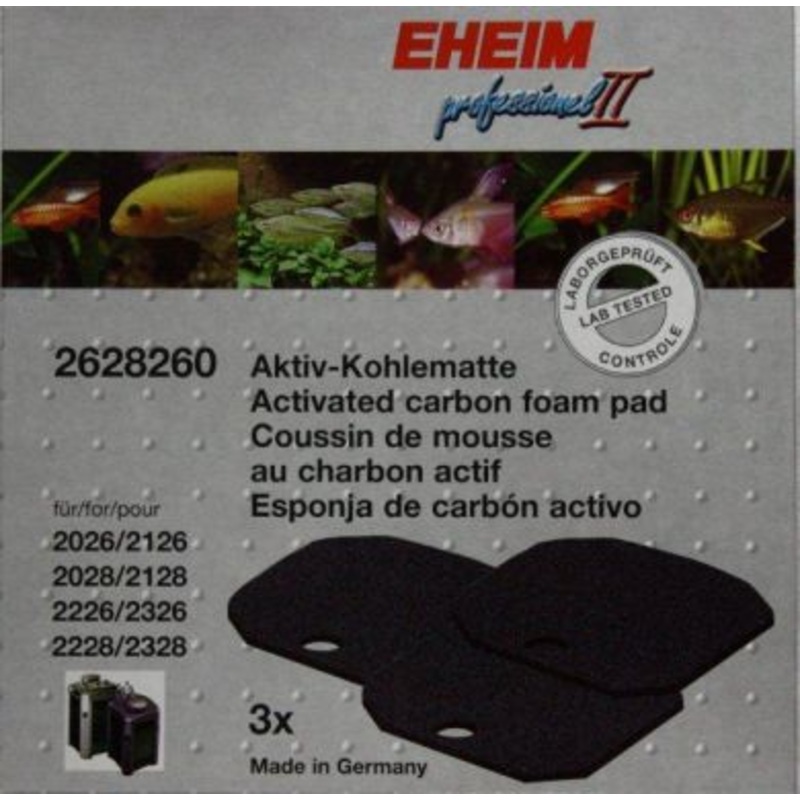 Eheim Professionel 2 Carbon Filter Pads (3pk) 2628260