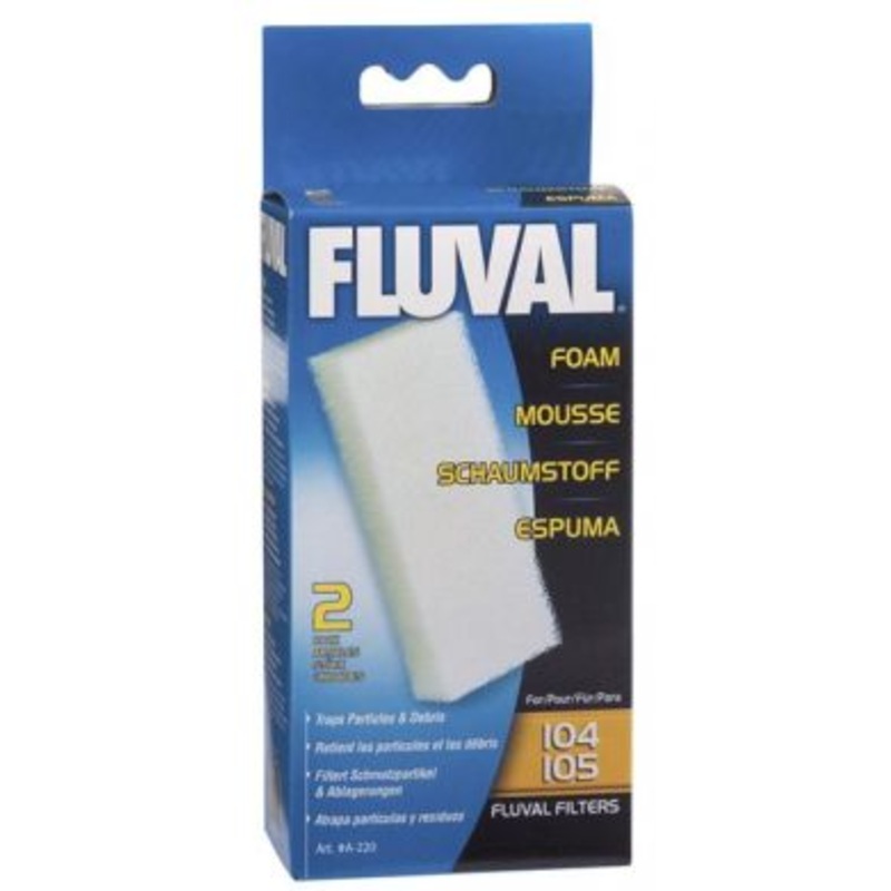 Fluval Foam 2pk 104/105