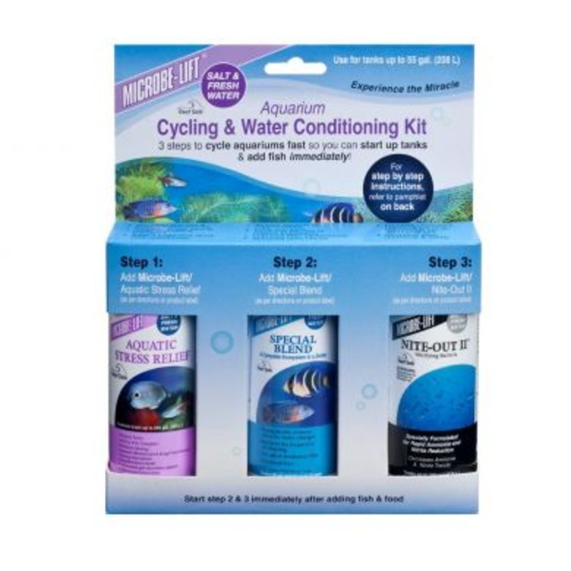 Microbe Lift Cycling & Water Conditioning Kit 118ml x 3