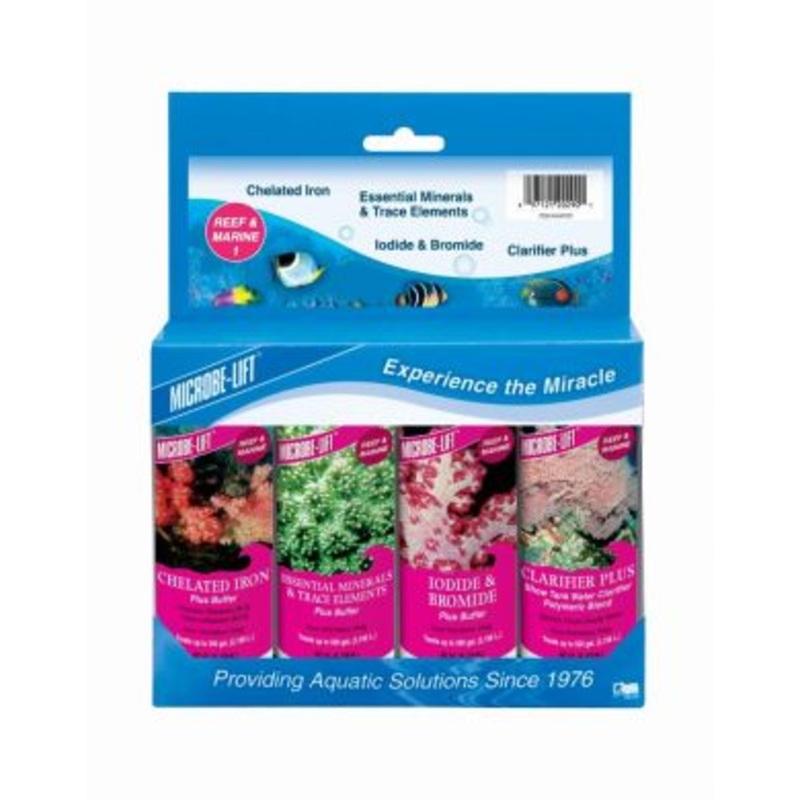 Microbe Lift Reef & Marine Starter Kit #1  118ml x 4