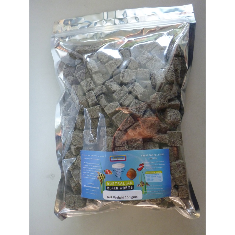 Freeze dried blackworm cubes 150g