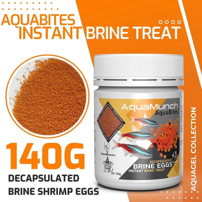 AquaMunch AquaBites Decapsulated Brine Shrimp Eggs 140g