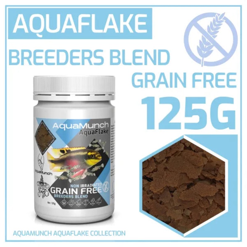 AquaMunch AquaFlake Breeders Blend Flake 125g
