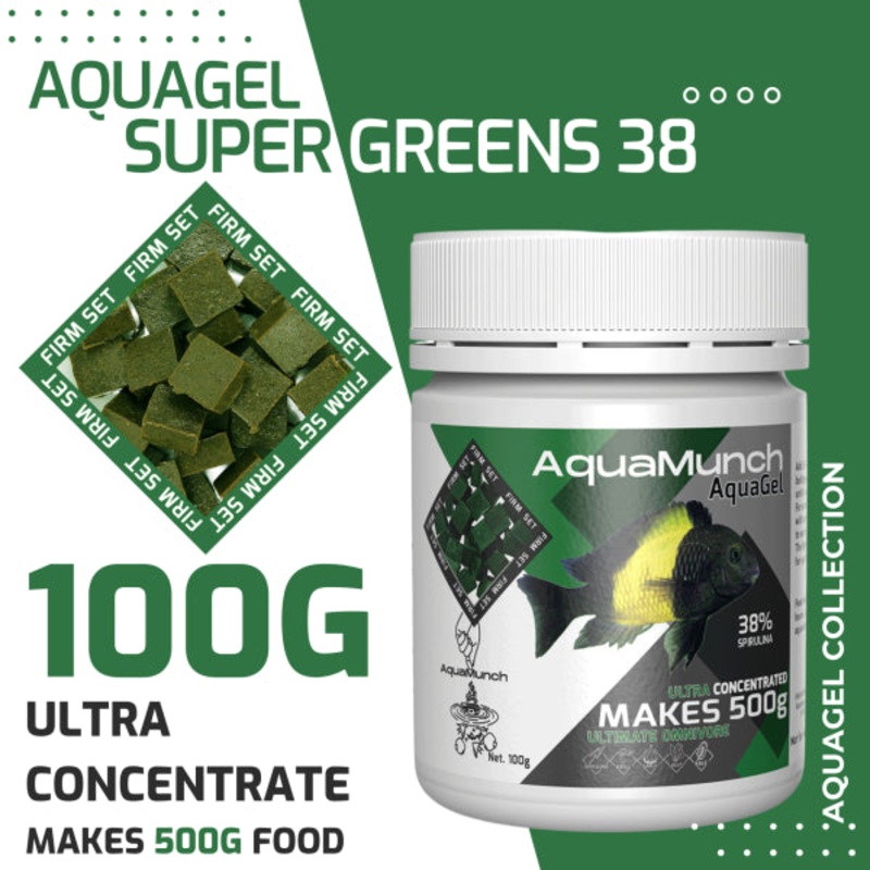 AquaMunch AquaGel Super Greens 100g Makes 500g