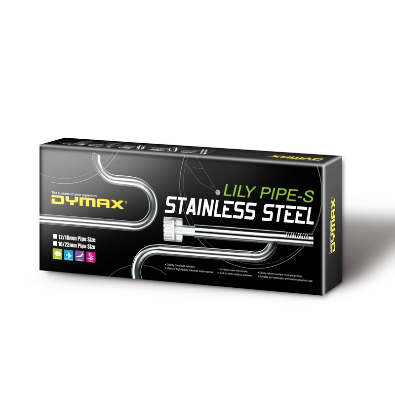 Dymax Stainless Steel Lily Pipe with Surface Skimmer set 12/16mm