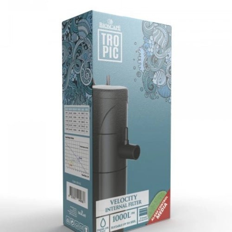 Bioscape Velocity Internal Filter 1000 - 1000lph