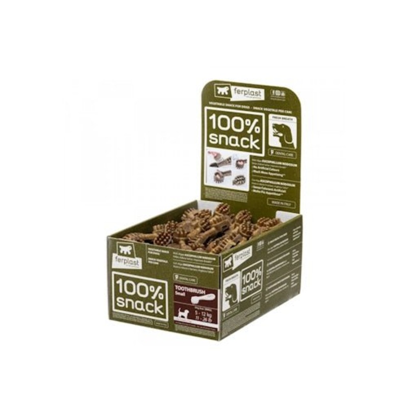 Ferplast 100% Natural Dental Snack for Small Dogs - Combat Bad Breath & Tartar Build-up