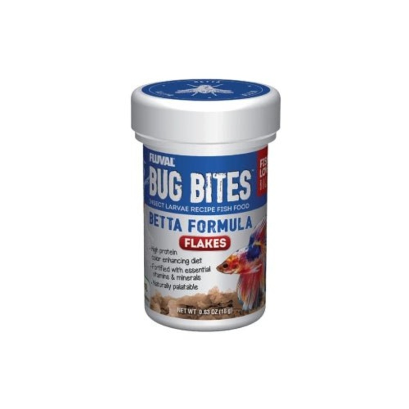 Fluval Bug Bites Betta Colour Flakes 18gm