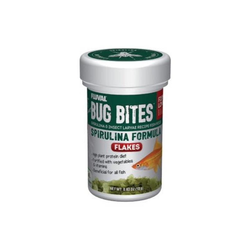 Fluval Bug Bites Spirulina Flakes 18gm