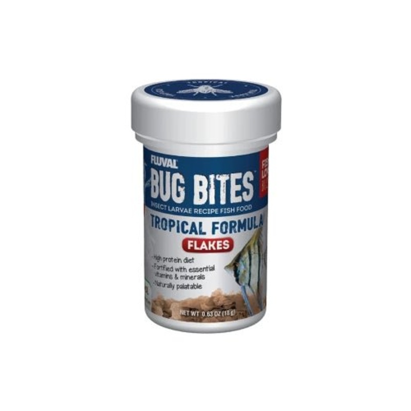 Fluval Bug Bites Tropical Flakes 18gm