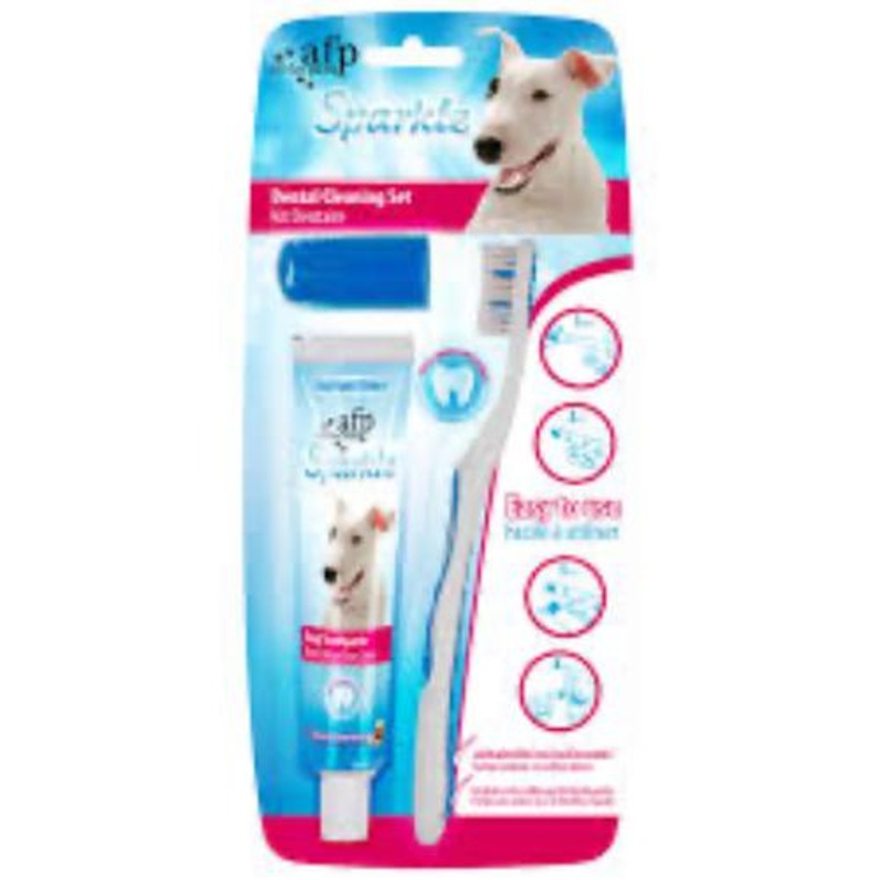 Sparkle Combo Brush/Finger Brush/Toothpaste Kit