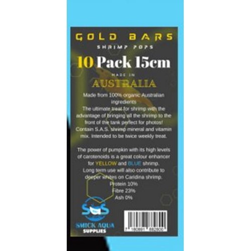 SAS Shrimp Pops 15cm - Gold Bars