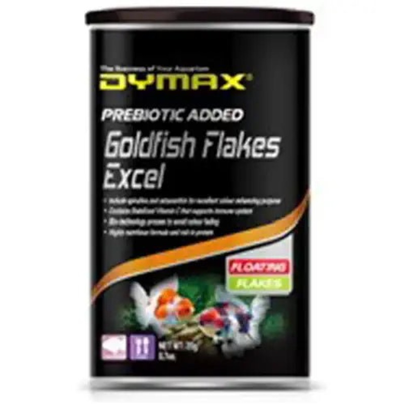 DYMAX GOLDFISH FLAKES EXCEL 20G FLOATING FLAKES