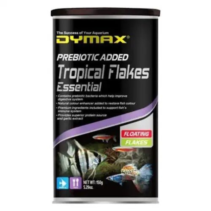 DYMAX TROPICAL FLAKES ESSENTIAL 150G FLOATING FLAKE