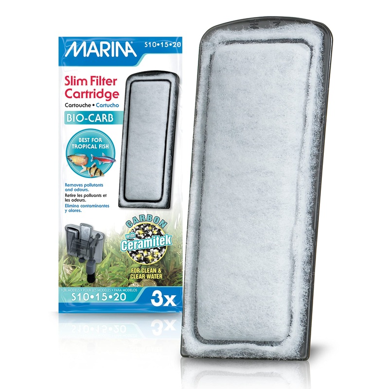 Marina Slim Power Filter Bio-Carb Replacement Carbon Cartridge