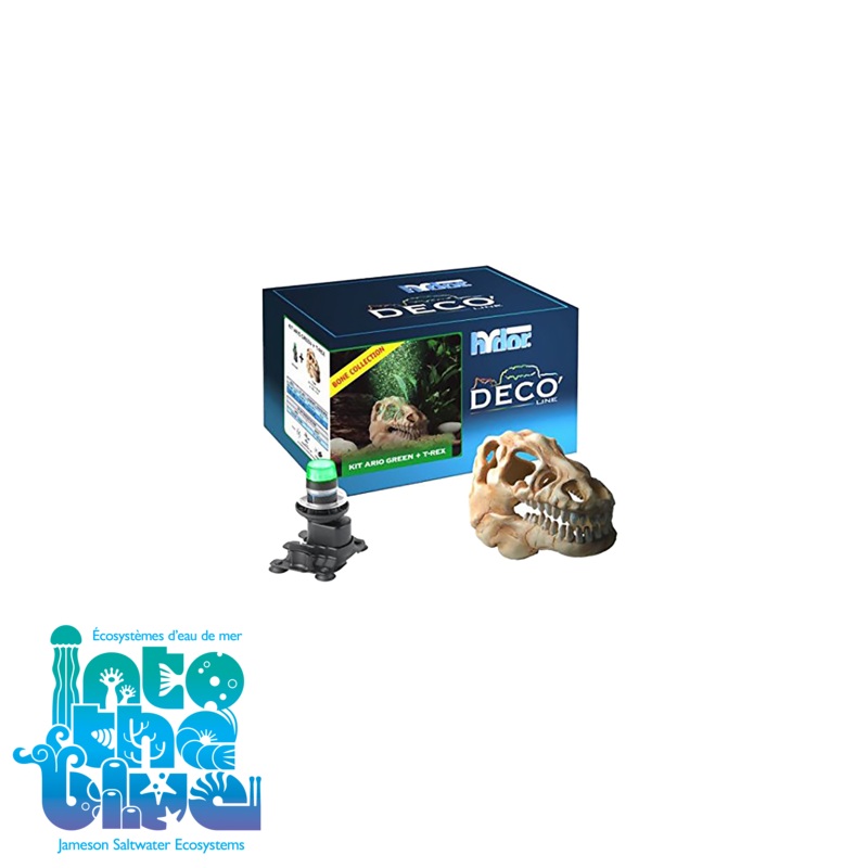 Hydor - Aquarium Decor| Ario Bone Collection - Dinosaur Skull Green LED