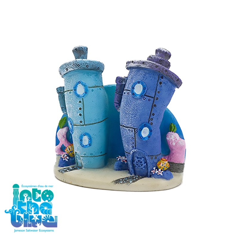 Penn-Plax - Aquarium Decor | Nickelodeon - SpongeBob SquarePants | Bikini Bottom Homes