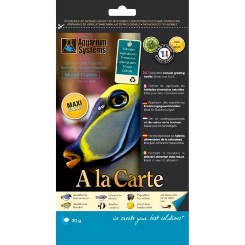 AQUARIUM SYSTEMS A LA CARTE - ALGAE MAXI FLAKES