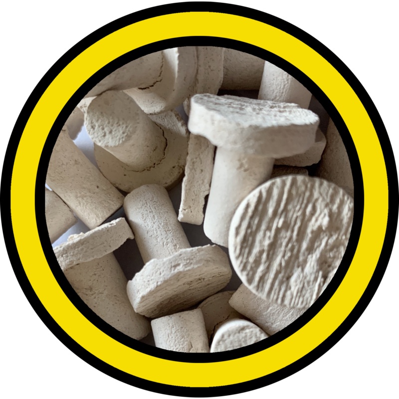 CERAMIC FRAG TILES  - SMALL ROUND WITH STEM