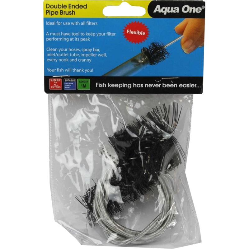 AQUA ONE DOUBLE ENDED PIPE BRUSH 1M