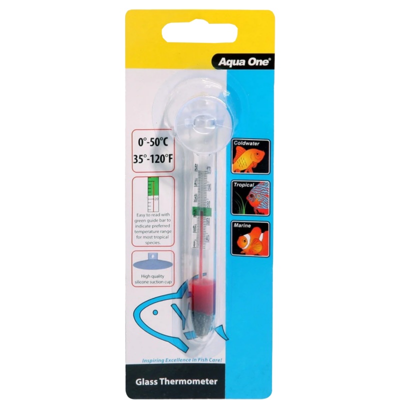 AQUA ONE GLASS THERMOMETER