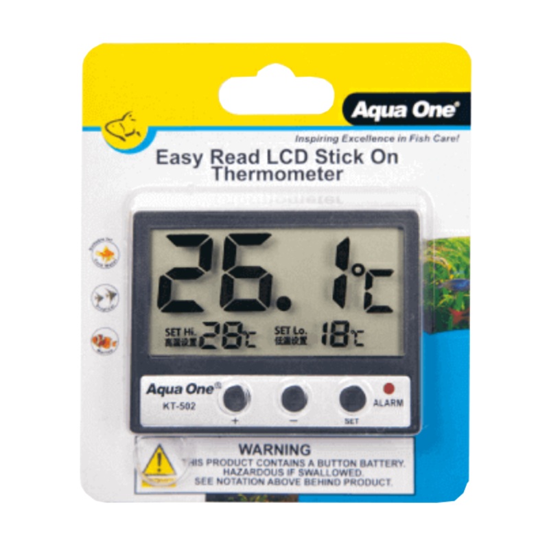 AQUA ONE LCD STICK ON THERMOMETER