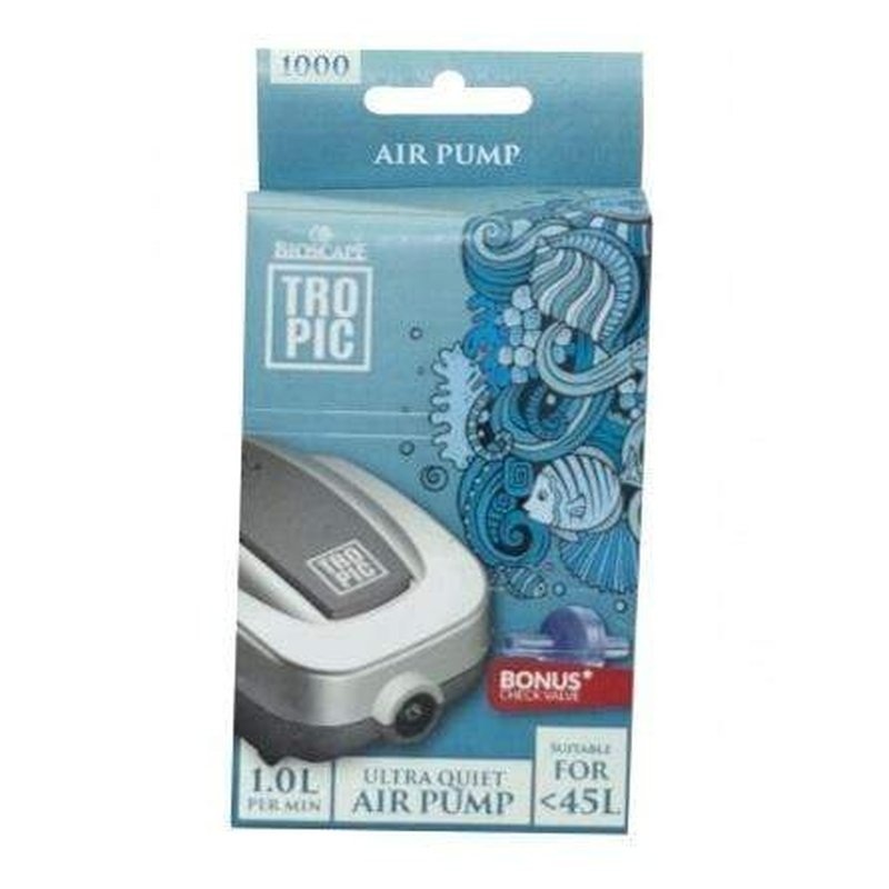 Bioscape Tropic Air Pump 1000 (10-45L) Single Outlet