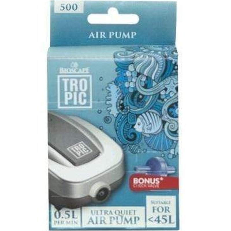 Bioscape Tropic Air Pump 500 (10-45L) Single Outlet