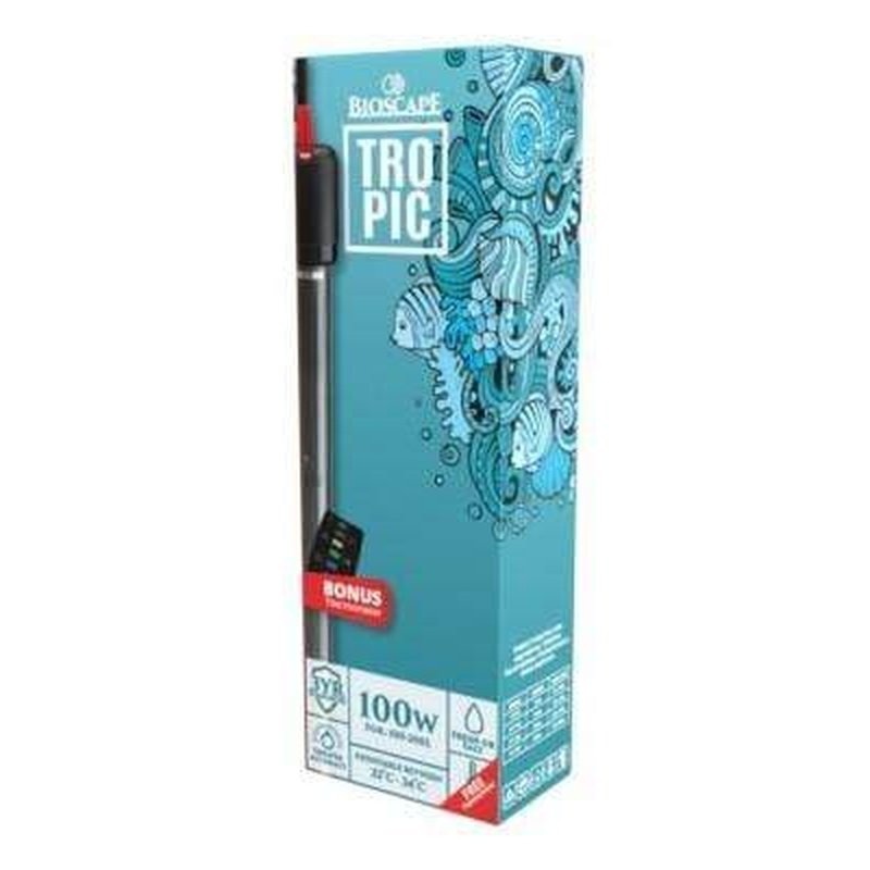 Bioscape Tropic Aquarium Heater 100W 26.5cm (100-200L)