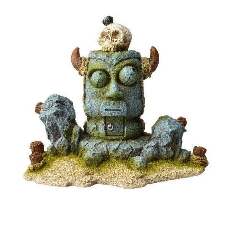 Bioscape Viking Tiki Statue with Skull 13.5 x 10.5 cm
