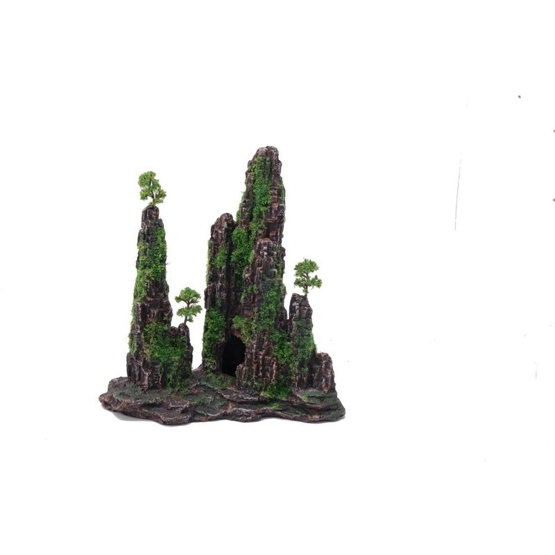 Aquatopia Mountain with Moss 21 x 10 x 22cm