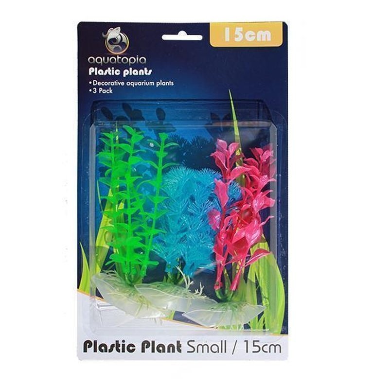 Aquatopia Neon Plastic Plants 15cm