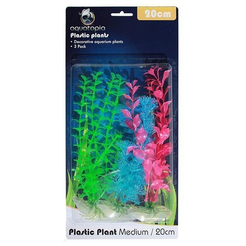 Aquatopia Neon Plastic Plants 20cm