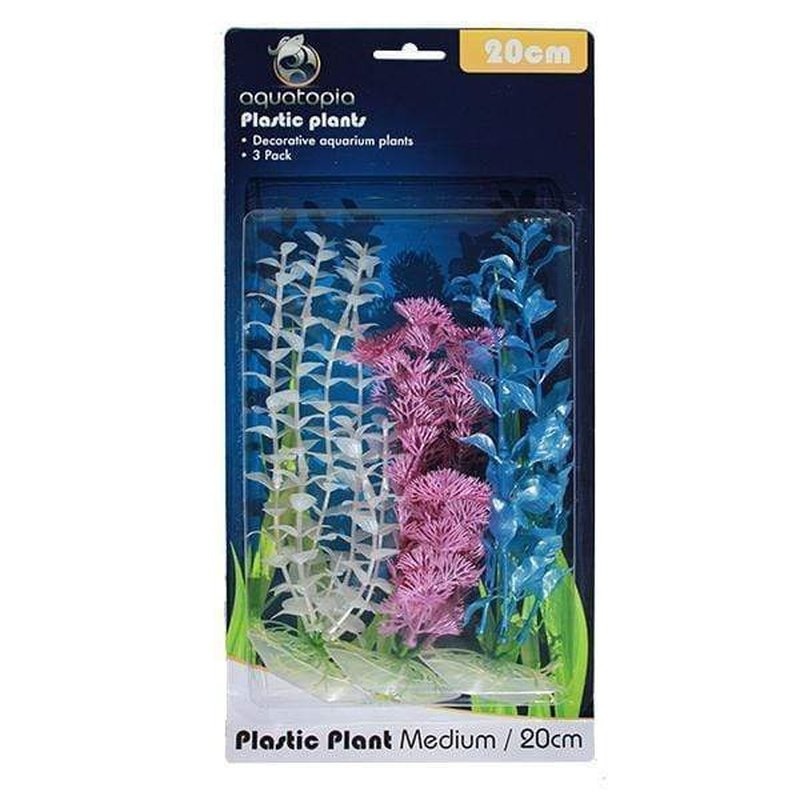 Aquatopia Pearl Plastic Plants 20cm