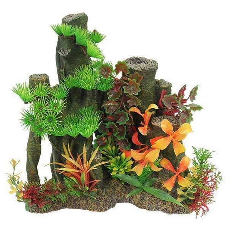 Aquatopia Planted Tree Stump 22 x 13 x 23cm